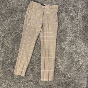 Banana Republic Women's Tan Plaid Pants